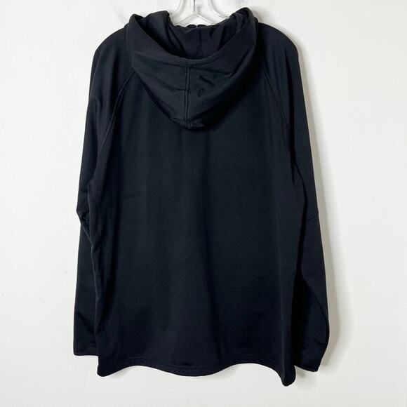 Reebok Men's Half Zip Pullover Sweater XL Black Hoodie Fleece Athletic Jacket - Picture 7 of 9